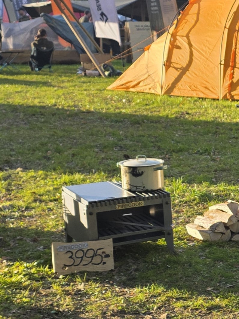 Firecook Outdoor Stove LOW 45 ALL-IN kit m. Fryplate BIG & Firetool