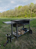Firecook Outdoor Stove 90 ALL-IN kit m. Fryplate BIG, 2 Side Table Kit, Shelf Kit 90 & Firetool