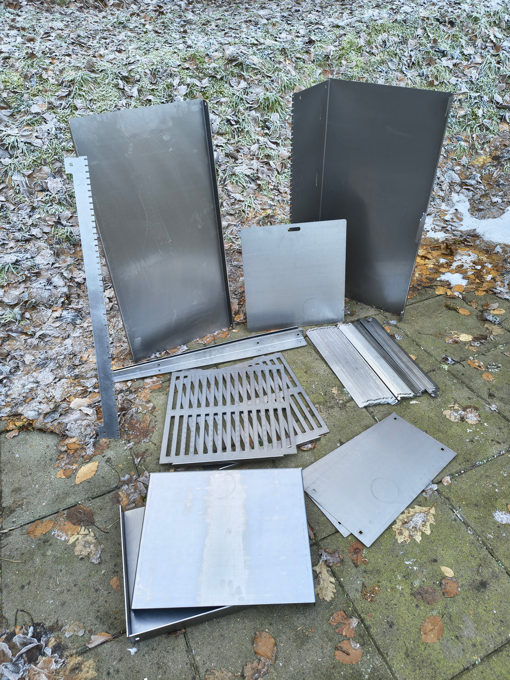 Firecook Outdoor Stove 45 ALL-IN kit m. Fryplate BIG, 2 Side Table Kit, Shelf Kit 45 & Firetool