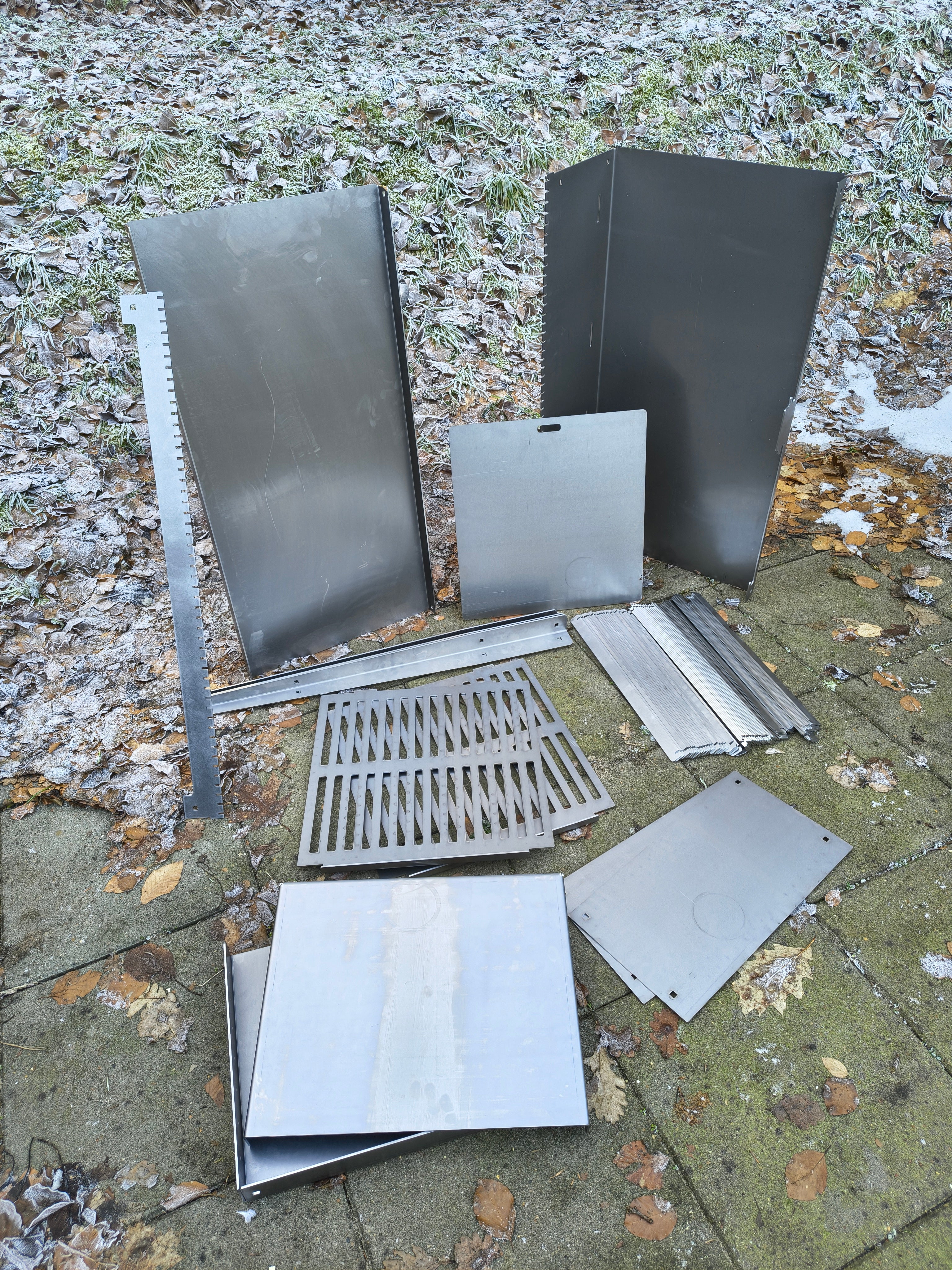Firecook Outdoor Stove 45 ALL-IN kit m. Fryplate BIG, 2 Side Table Kit, Shelf Kit 45 & Firetool