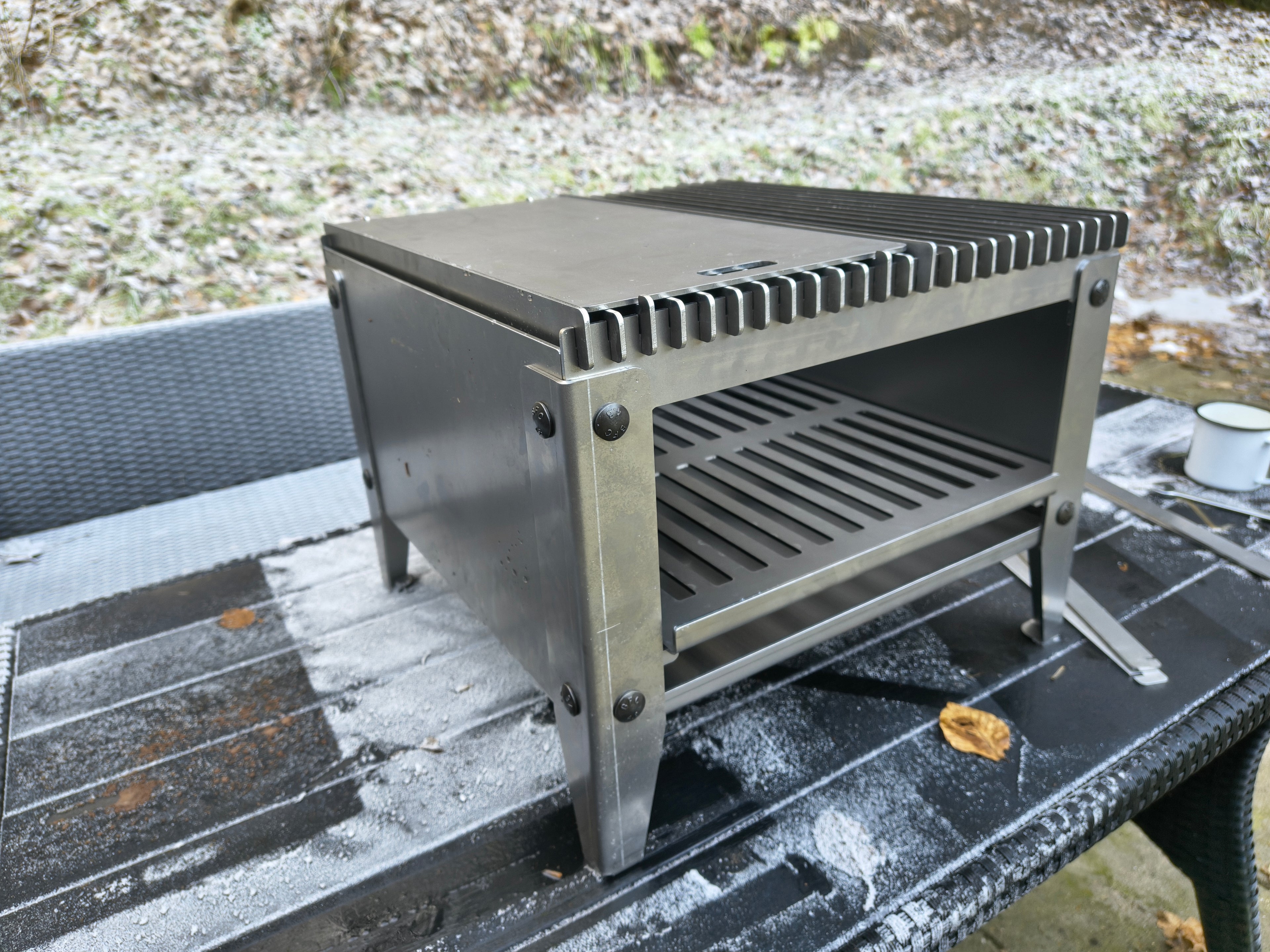Firecook Outdoor Stove LOW 45 ALL-IN kit m. Fryplate BIG & Firetool
