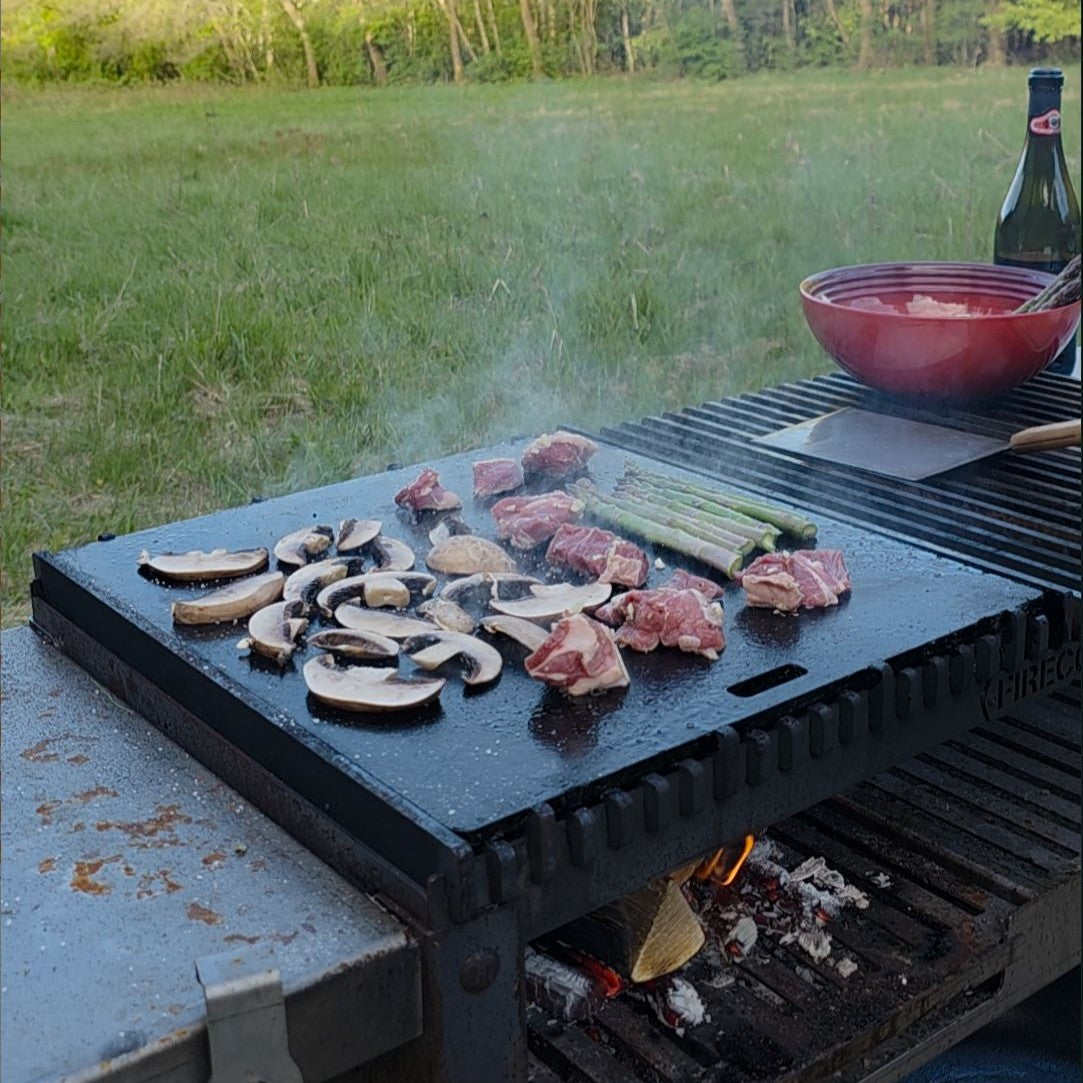 Firecook Outdoor Stove LOW 45 ALL-IN kit m. Fryplate BIG & Firetool
