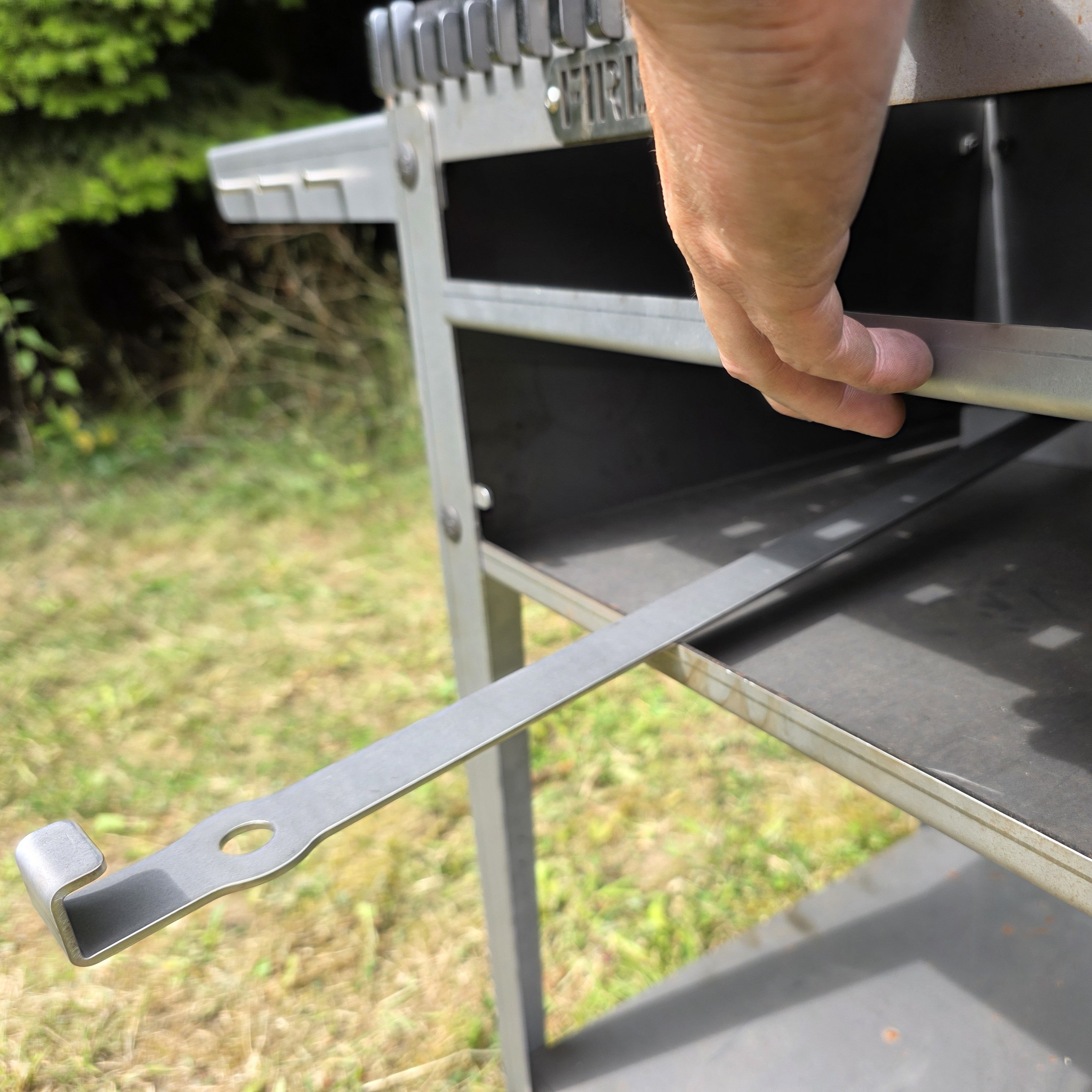 Firecook Outdoor Stove 45 ALL-IN kit m. Fryplate BIG, 2 Side Table Kit, Shelf Kit 45 & Firetool