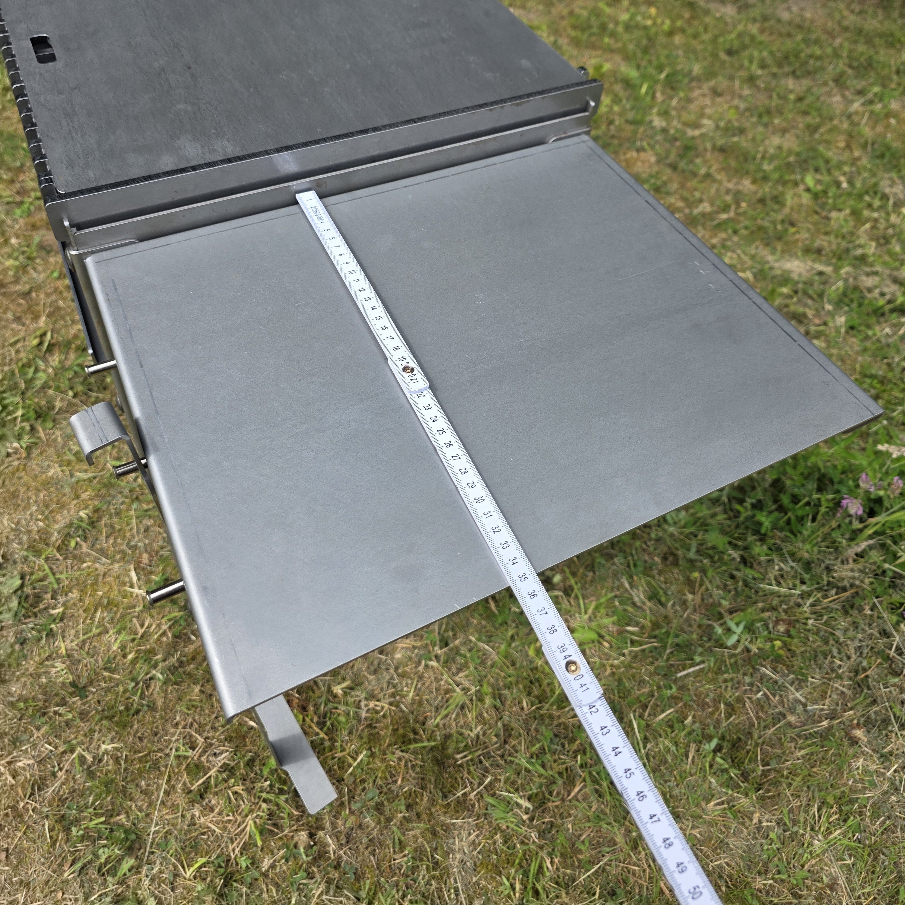 Firecook Outdoor Stove 45 ALL-IN kit m. Fryplate BIG, 2 Side Table Kit, Shelf Kit 45 & Firetool