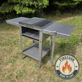 Firecook Outdoor Stove 45 ALL-IN kit m. 1 x Fryplate SMALL, 2 Side Table Kit, Shelf Kit 45 & Firetool