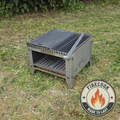 Firecook Outdoor Stove LOW 45 ALL-IN kit m. Fryplate SMALL & Firetool
