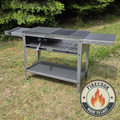 Firecook Outdoor Stove 90 ALL-IN kit m. 2 x Fryplate BIG, 2 x Side Table Kit, Shelf Kit 90 & Firetool