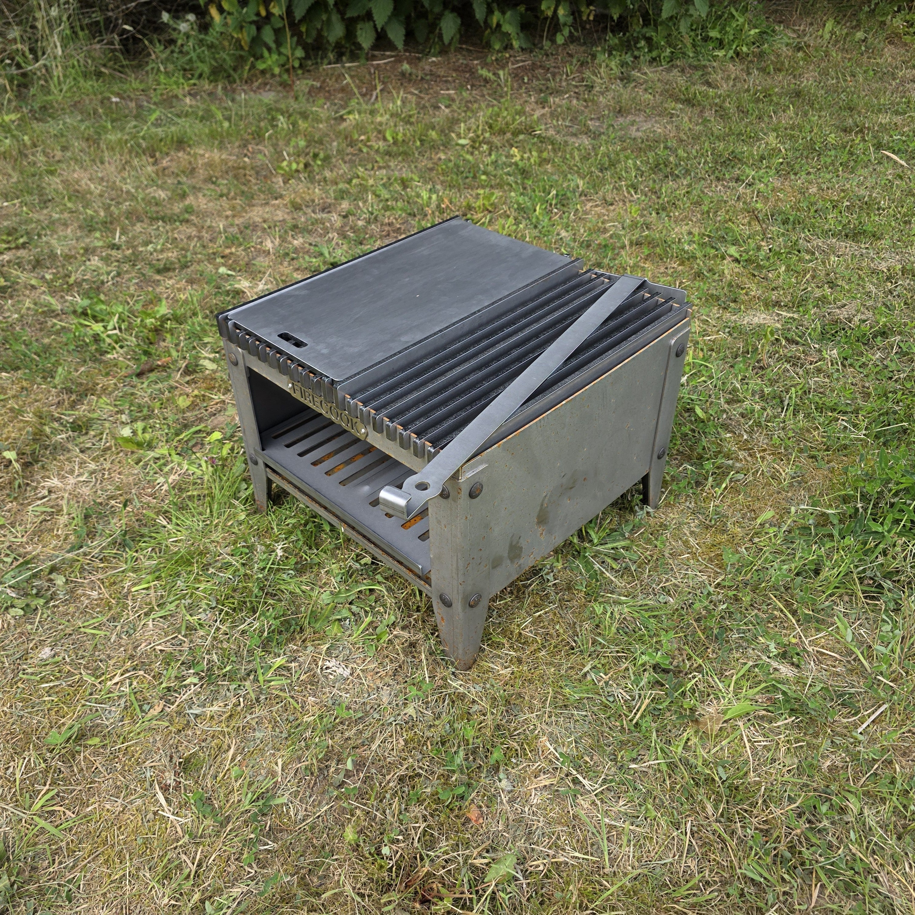 Firecook Outdoor Stove LOW 45 ALL-IN kit m. Fryplate SMALL & Firetool