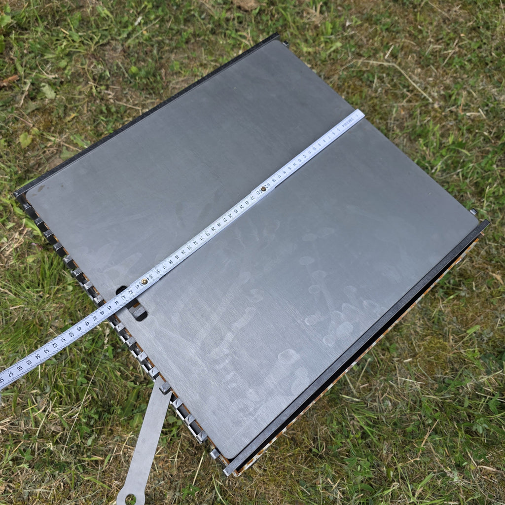 Firecook Outdoor Stove LOW 45 ALL-IN kit m. Fryplate BIG & Firetool