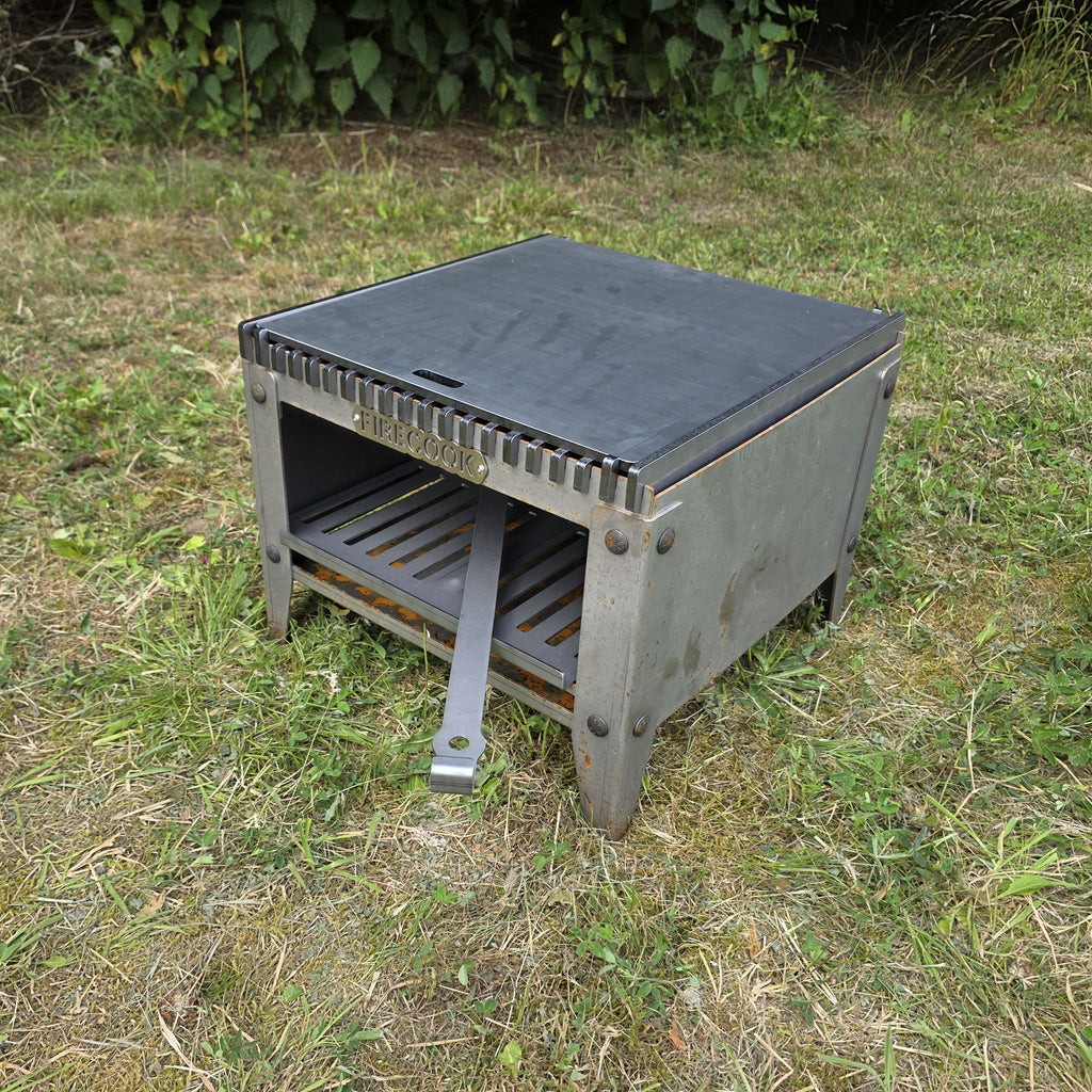 Firecook Outdoor Stove LOW 45 ALL-IN kit m. Fryplate BIG & Firetool