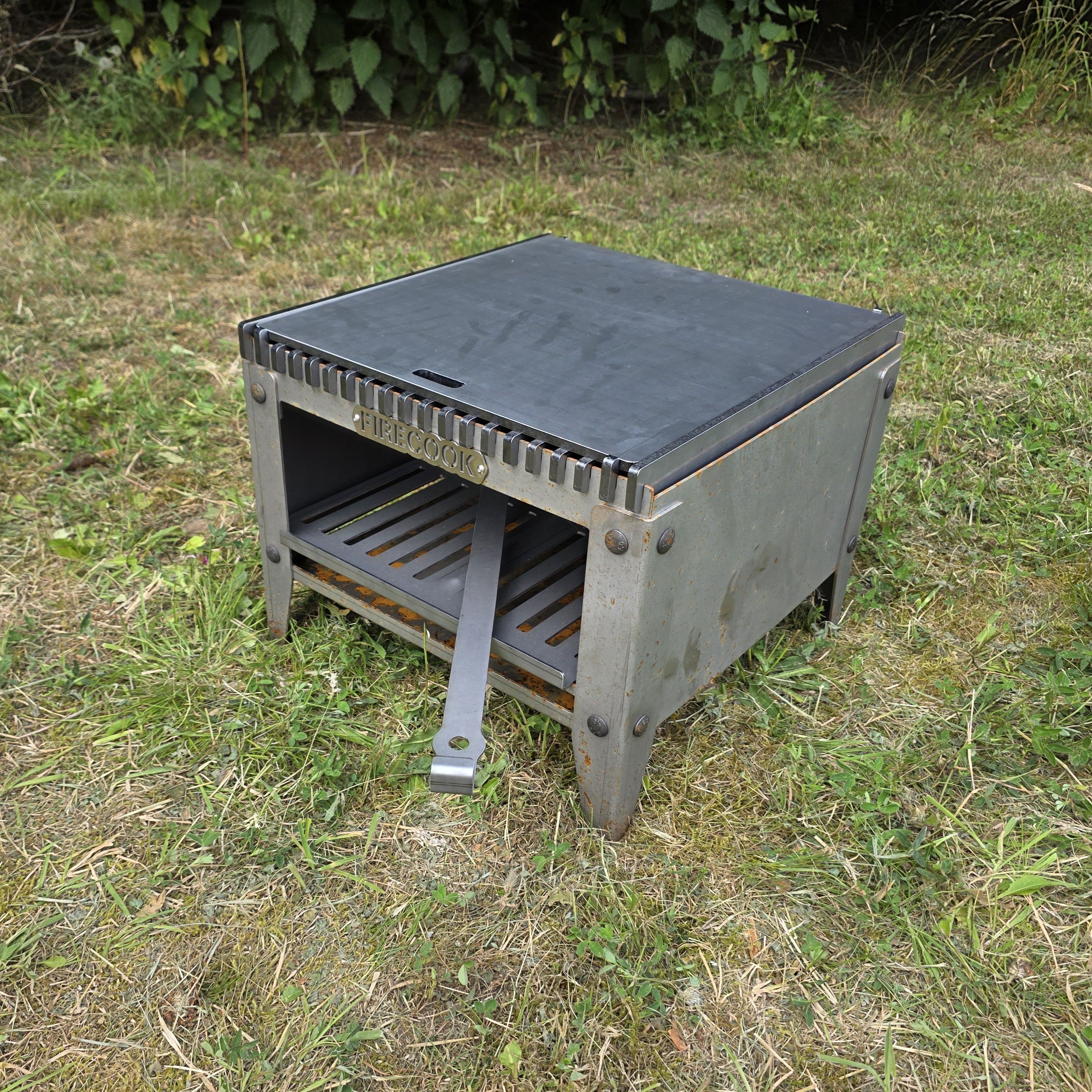 Firecook Outdoor Stove LOW 45 ALL-IN kit m. Fryplate BIG & Firetool
