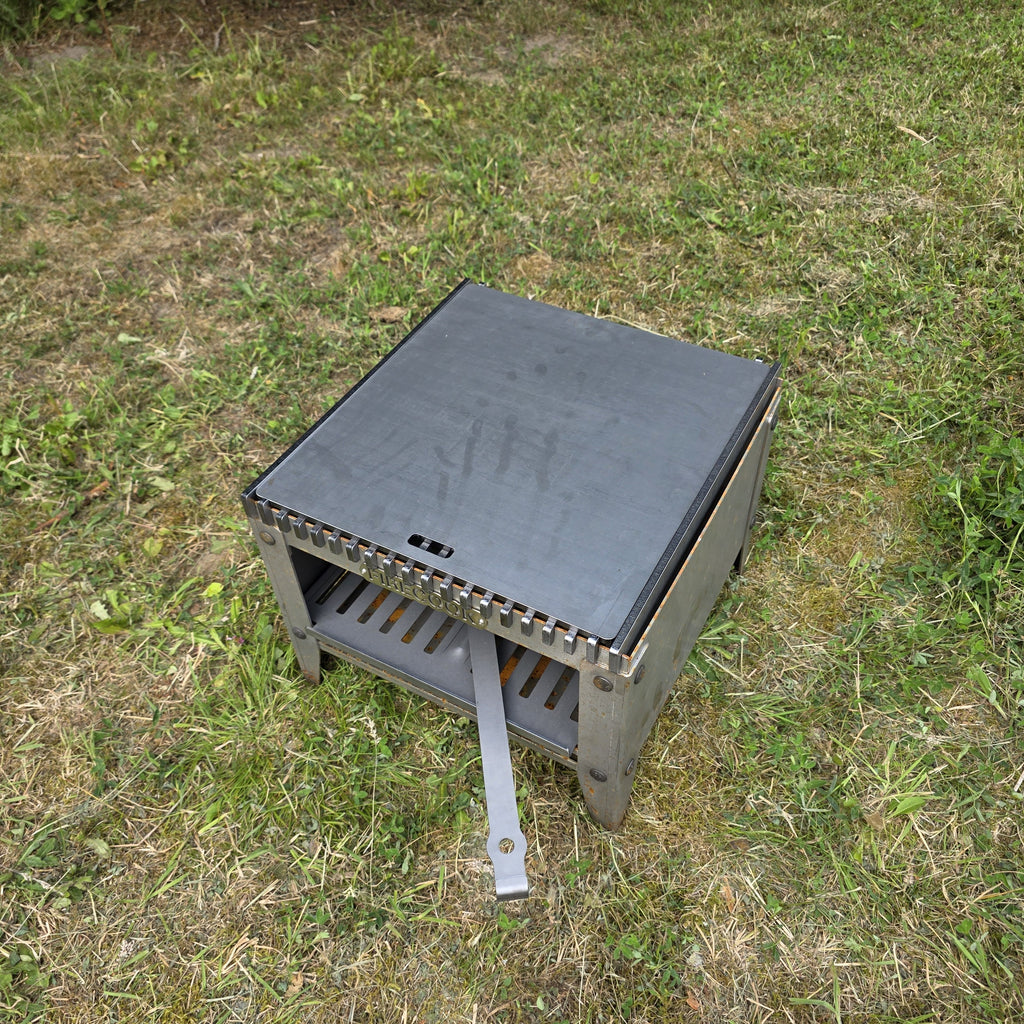 Firecook Outdoor Stove LOW 45 ALL-IN kit m. Fryplate BIG & Firetool