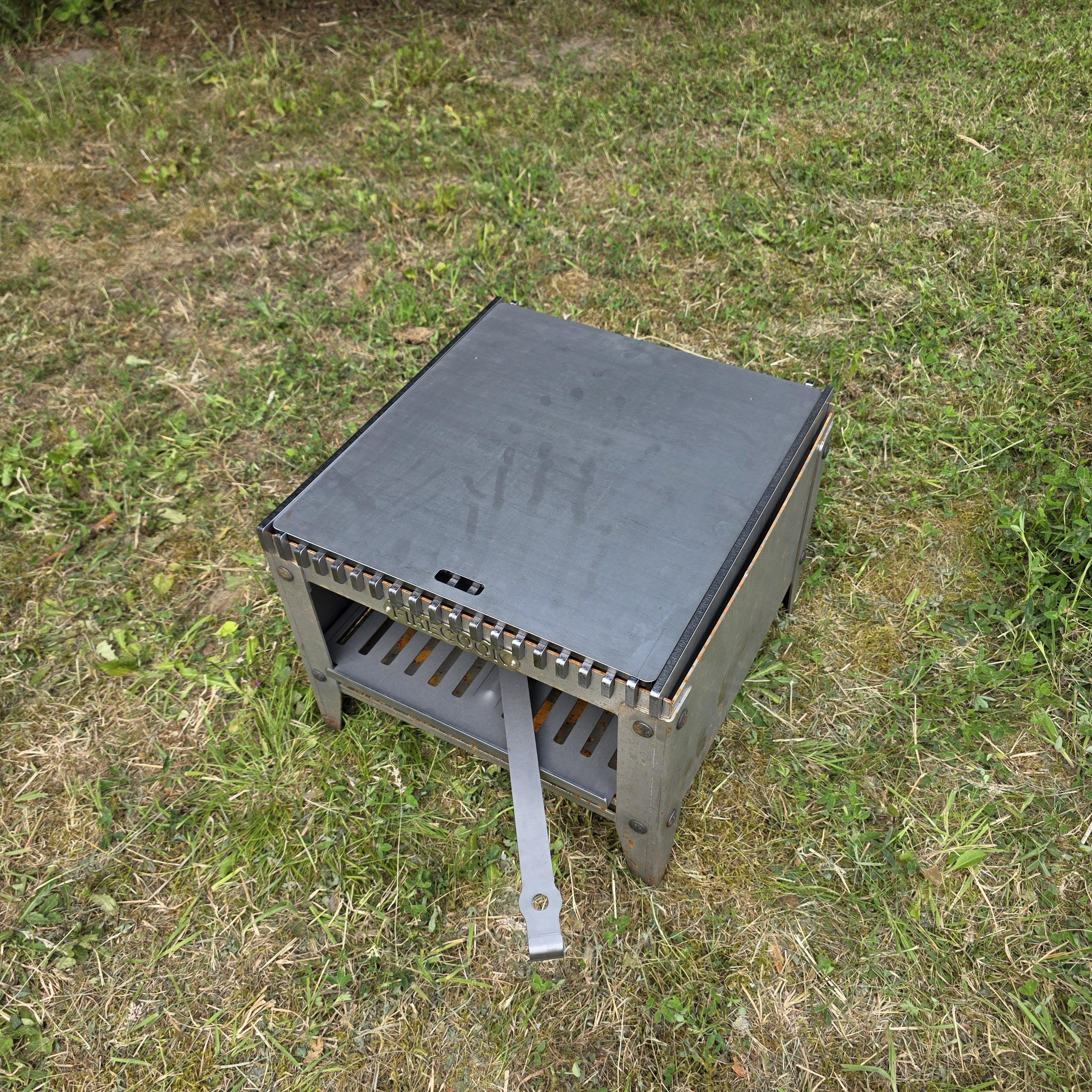Firecook Outdoor Stove LOW 45 ALL-IN kit m. Fryplate BIG & Firetool