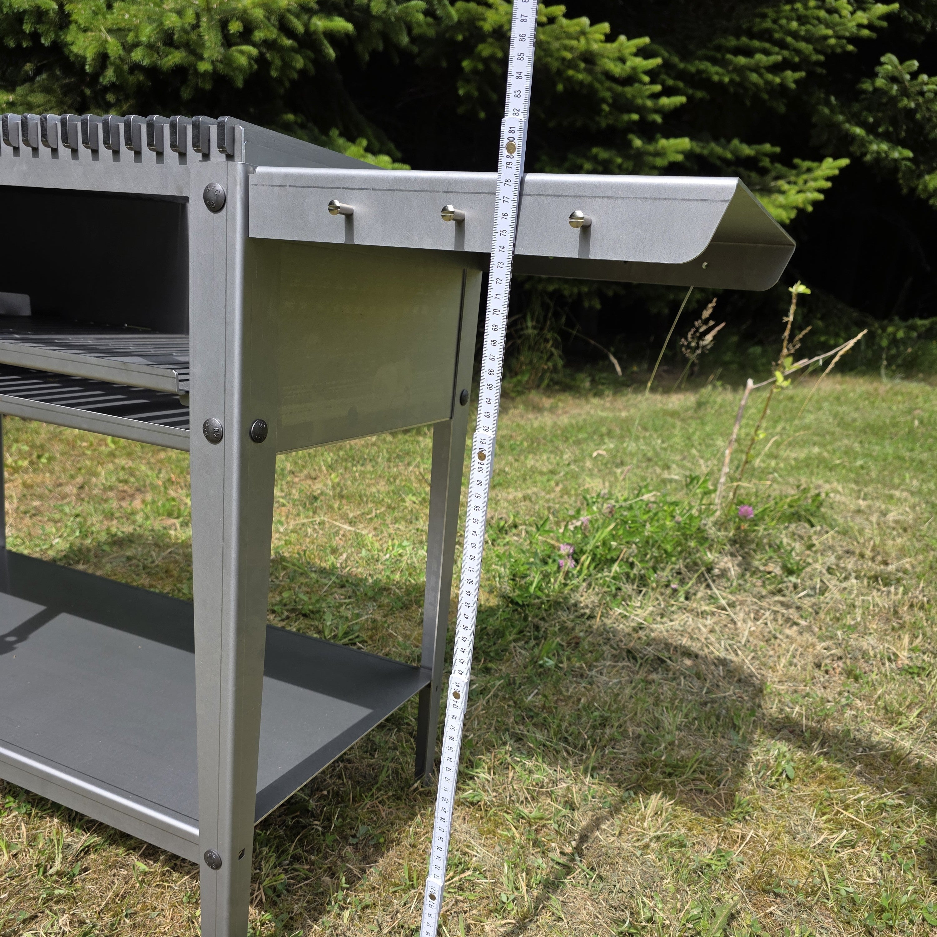 Firecook Outdoor Stove 90 ALL-IN kit m. 2 x Fryplate BIG, 2 x Side Table Kit, Shelf Kit 90 & Firetool