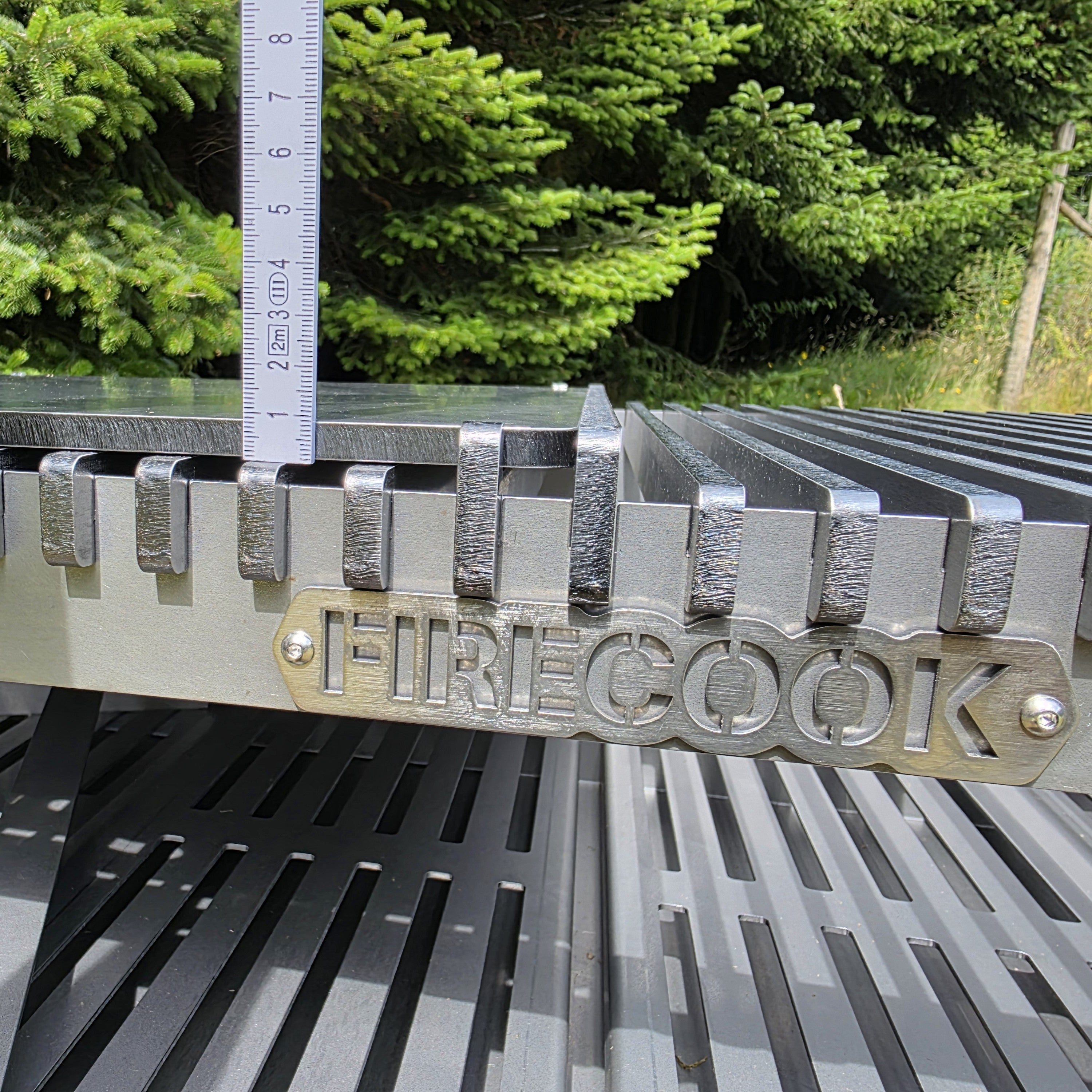 Firecook Outdoor Stove 90 ALL-IN kit m. 2 x Fryplate BIG, 2 x Side Table Kit, Shelf Kit 90 & Firetool